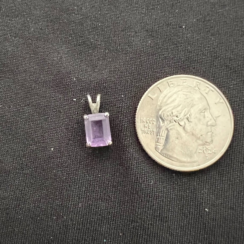 Sterling Silver & Amethyst Stone pendant